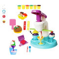 Playdough Ice Cream Parlor Set: Colorful Clay Pretend Play Kit for Kids - Fun and Educational Ice Cream Maker Machine Set with 6 Unique Clay Colors. 