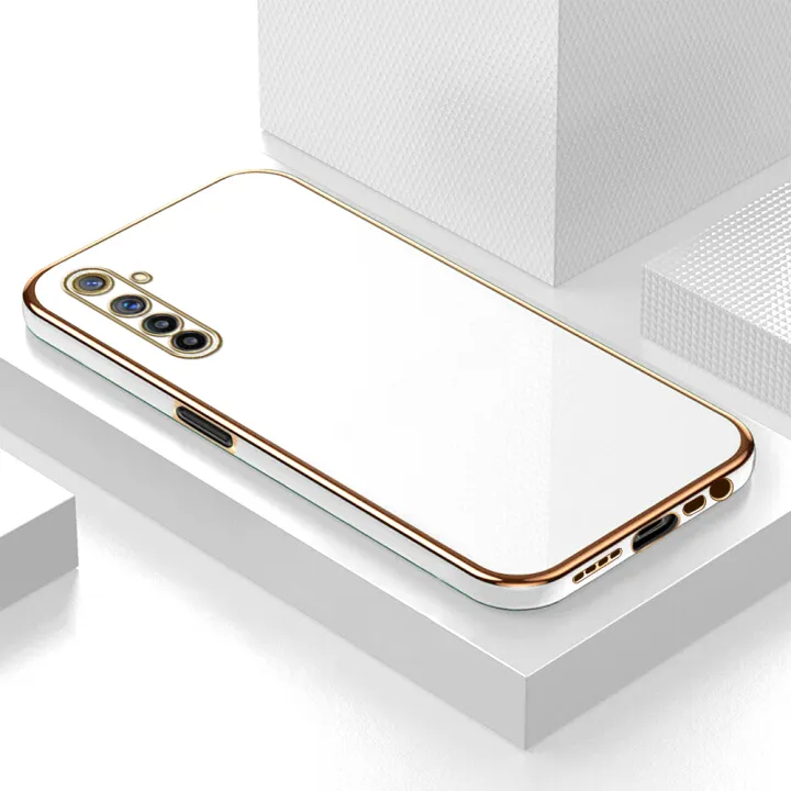 For%20Realme6%20Case,%20Fashion%20INS%20Electroplated%20Bling%20Girl%20Boy%20Couples%20Straight%20Side%20Simple%20Soft%20TPU%20Phone%20Back%20Cover%20Case%20For%20Realme%206%20-%20Image%202