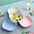 10 Pcs Simple PP Plate Square Solid Tray Household Kitchen Tablewares Utensils For Dessert Dishes Fruit Saucer Bread Dinner Plates. 