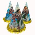 MOANA THEME BIRTHDAY PARTY CAPS - PACK OF 10 PARTY CAPS - MOANA BIRTHDAY CAPS. 
