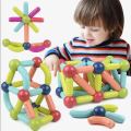 Large Magnetic Toys Building Blocks - Magnets Bar and Balls Construction Set - 25 / 36 / 42 / 64 Pieces Montessori Educational Kids Toys For Children Early Educational Toys Set, Magnetic Building Sticks Kit Kids Gift for Age 3+, Recreational Building. 