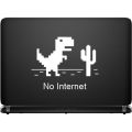 No Internet Sticker For Laptop Mac Book White And Black Color Sticker - Decals - Skins. 