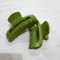 PACK OF 2 PIECES HAIR CATCHER 3.9 INCH JAW CLIP FOR GIRLS EXTRA LARGE HAIR CLAMP MATTE PLASTIC CHUTKI. 