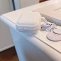 White Color Case Simple Airpods Pro Protective Case Cute Solid Color Case Apple Earphone Case Silicone Anti Falling Silicone Protective Cover. 