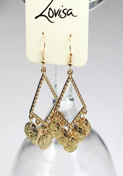 Lovisa%20Gold%20Tiny%20Coin%20Drop%20Earring%20Fashion%20Jewelry%20for%20Women,%20Girls,%20Her%20High%20Quality%20-%20Image%203
