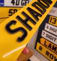 New design Customize Embossed Car Number plate and house number plate (per pice). 