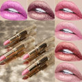 BataBata 12 Colors Magic Pink Glitter Lipstick Matte Gliter Shimmer Super Finish Matte Velvet Waterproof Glitter Lipsticks. 