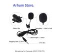 Collar Mic 3.5MM with Clip Microphone For Voice Recording Mic for Computer & Laptops. 