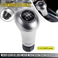 For Mercedes Benz W203 S203 CL203 W209 W204 C300 C250 W207 A207 6 Speed Manual 14.5mm Car Gear Shift Knob Shifter Lever. 