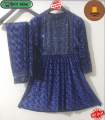 Jay Online Store - Two PC Stitched Velvet & Moon Light Stylish Dress - For Girls & Women - Available in Different Colors. 
