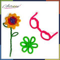 Artisan - Pack of 50 - Light Pink Pipe Cleaner velvet Sticks. 