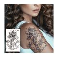 Waterproof Temporary Tattoo Forest Dragon Tattoos Sticker for Makeup Body Art Tattoo Black Big Skull Flower Tatto Men Women. 