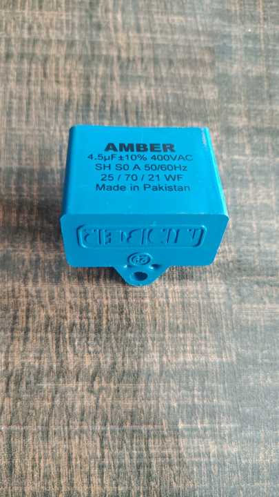 Amber Capacitor 4.5 For Ceiling And Pedestal Fan Good Quality Product