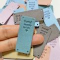 50Pcs Handmade PU Leather Tags Handmade with Love PU Labels Faux. 