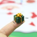 10PCS Small and Cute Dollhouse Decoration Accessories Resin Jewelry Miniature 1/12 Scale Christmas Gift Box. 