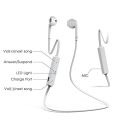 Leynatic Wireless Bluetooth Earphones V4.1 Stereo Noise Reducing Earbuds Handfree Mini Sweatproof Sports Headsets for Apple iPhones 8,X,7/7plus,6s/6 Smart Phones  white. 
