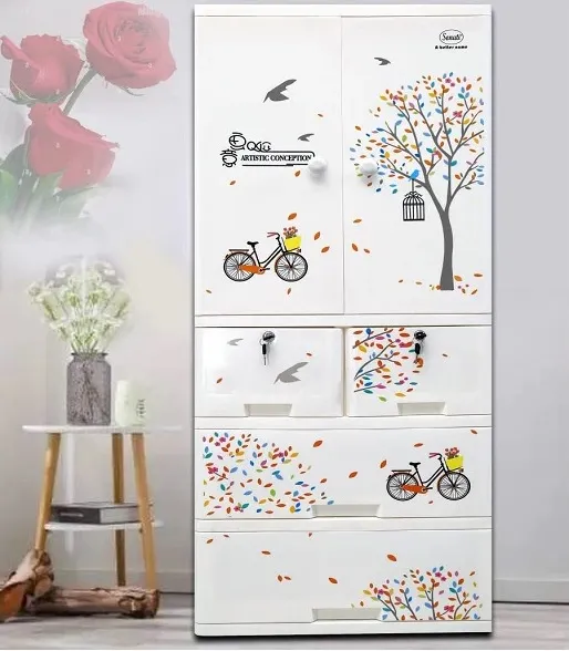Wardrobe%20Multipurpose%20Staorage%20drawer%20-%20Toy%20Almari%20Hanging%20Portion%20Cupboard%20Decorative%20Style%20-%20Almari%20Cabinet%20Portable%20%20With%206%20Drawer%20-%20Image%205