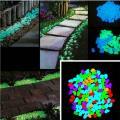 Glow In The Dark Stones Pebbles Aquarium Plants Fairy Mini Garden - Pack of 1. 