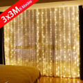 Curtain Jaal LED Fairy Lights Golden Multi 10x10 feet For Room Wall Decoration / Function / Party / Birthday / Wedding. 