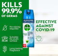 Dettol Disinfectant Spray crisp breeze Antibacterial All In One Disinfectant Spray, Morning Dew for use on sofa, car seats, kitchen surfaces etc. kitchen surfaces etc. (kills 99.9% of bacteria & viruses) 450 ml. 