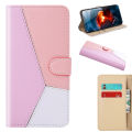 Applicable iPhone14 Pro Max Three-Color Stitching Leather Case Apple 13 Card Wallet Phone Case XS Protective Sleeve. 