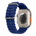 Silicone Ocean Strap for Smartwatches Compatible with T800 T900 i8 Pro Max i7 Pro Max 42mm to 49mm. 