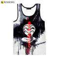 Fashion Print Cobra Kai 3D Printed tank tops men women movie vest summer Cobra Kai singlets sleeveless hip hop oversized top 6XL. 