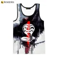 Fashion Print Cobra Kai 3D Printed tank tops men women movie vest summer Cobra Kai singlets sleeveless hip hop oversized top 6XL. 