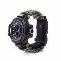 Waterproof Military Tactical Paracord Watch Multifunction Outdoor Survival Watch for Men Sport Wrist Watches with Compass Thermometer. 