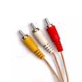 RCA To RCA Two Male Audio Video AV Cable 3+3 1.5meter / 3meter / 5meter / 10meter / 15meter. 