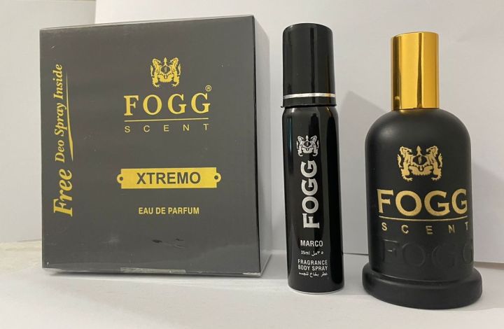 Fog Scent XTREMO - Eua De Parfum 50 ml for Unisex With Free Deo Fog Marco Fragrance Body Spray 35ml For Unisex