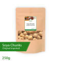 Soya Chunks (Premium Quality) High Protien  Pack of 250g. 