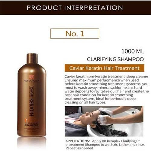 BK Kera-plex Caviar Clarify-ing Shampoo Step 1 1000ml in pakistan