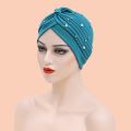 Fashion Muslim Women Hijab Inner Caps Solid Color with White Pearl Head Scarf Cross Headscarf Headwrap Islam Women Turban. 