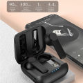 Newmine Wireless Bluetooth Airpods Stereo Earbuds for All Cell Phones Transparent TPU Protective Case. 
