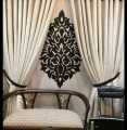 Velvet Laser Cut Motif Curtain Blinds Customized for Elegant Window Treatment. 