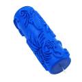 5'' Embossed Paint Roller Sleeve Wall Art Texture Stencil Brush Tool Flower Pattern Decor. 