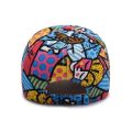sun hat graffiti peaked cap men's and women's color baseball cap spring and summer sun protection hat. 