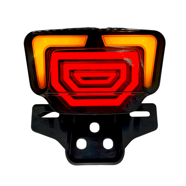 Motorcycles Bike Fancy Tail Back Light Running DRL Light with left right Indicator Multifunctional LED 70cc And 125cc LED - NF MART