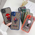 【EmotionaE】Marvel Spider man Miles Morales Gwen Phone Case For Apple iPhone 14 15 Plus 11 13 Pro Max 12 Mini XS XR 7 8 15 Translucent Cover. 