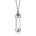 Blood Vial Necklace Cremation Urn Necklace for Ashes Holder Tube Necklace Pendant Cremation Urns Memorial Jewelry. 