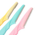 Stainless Steel Tinkle Eye Brow Razor for Women - Pack of 3 Multicolour. 