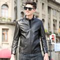 Mens Black Faux Leather Jacket Casual Stylish Jacket. 