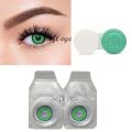 Best eye lenses Three Tone Dark Green Color 1 Pair of Contact Lens Multi Color artificial eye lenses With Full Kit. 