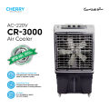 Cherry Air Cooler CR-3000 , AC-220V High Throw, Super Plus Fast Cool , 80 Liters , Auto Swing and Turbo Cooling Technology , 4 Way Movable , Ice Box Technology , 1 Year Warranty. 