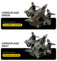 Car Air Freshener - Military Camouflage Fighter Air Jet Propeller Rotating - AC Ventilation Grill Mounting Interior Accessories - Aroma Diffuser Purifier Fragrance Aromatherapy - Perfume with Essential Refill Oil long lasting 2024 Air Intake. 