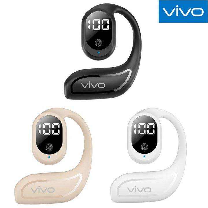 【COD+Ready Stock + FREE Shipping 】 VIVO FN-98 Single Ear Wireless Earphone Bluetooth-compatible 5.3 Headphone Ear Hook HiFi Stereo Sports Earphones Noise Reduction Earbuds