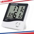HTC-1 LCD Digital Thermometer Hygrometer Time Clock Car Indoor Outdoor Moisture Temperature Humidity Meter Tester Weather Sation. 