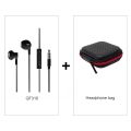 Original QF310 3.5mm Wired Headphones In-Ear Headset Wired Earphones With Mic Volume Control Compatible For All Mobile Phones. 