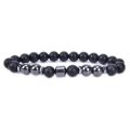 Anti-Swelling Black Obsidian Energy Stone Anklet -Adjustable Weight Loss Magnet Bracelets Anklet for Women Men. 